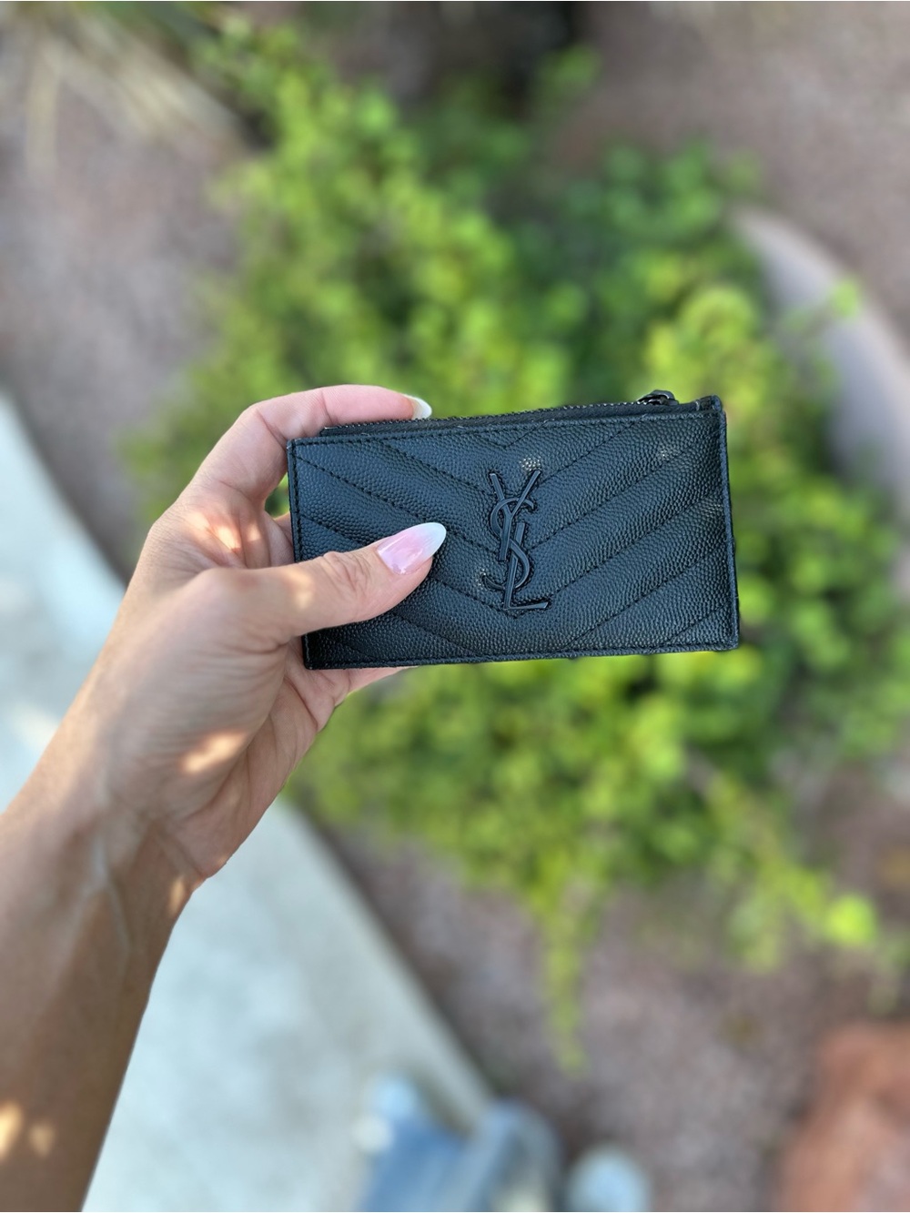 Black YSL card holder caviar leather - Picture 2 of 6